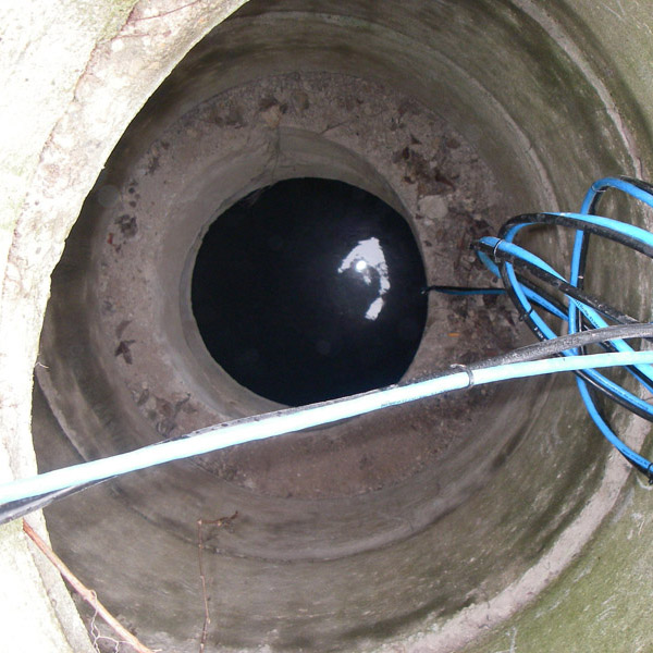 Cables in a well